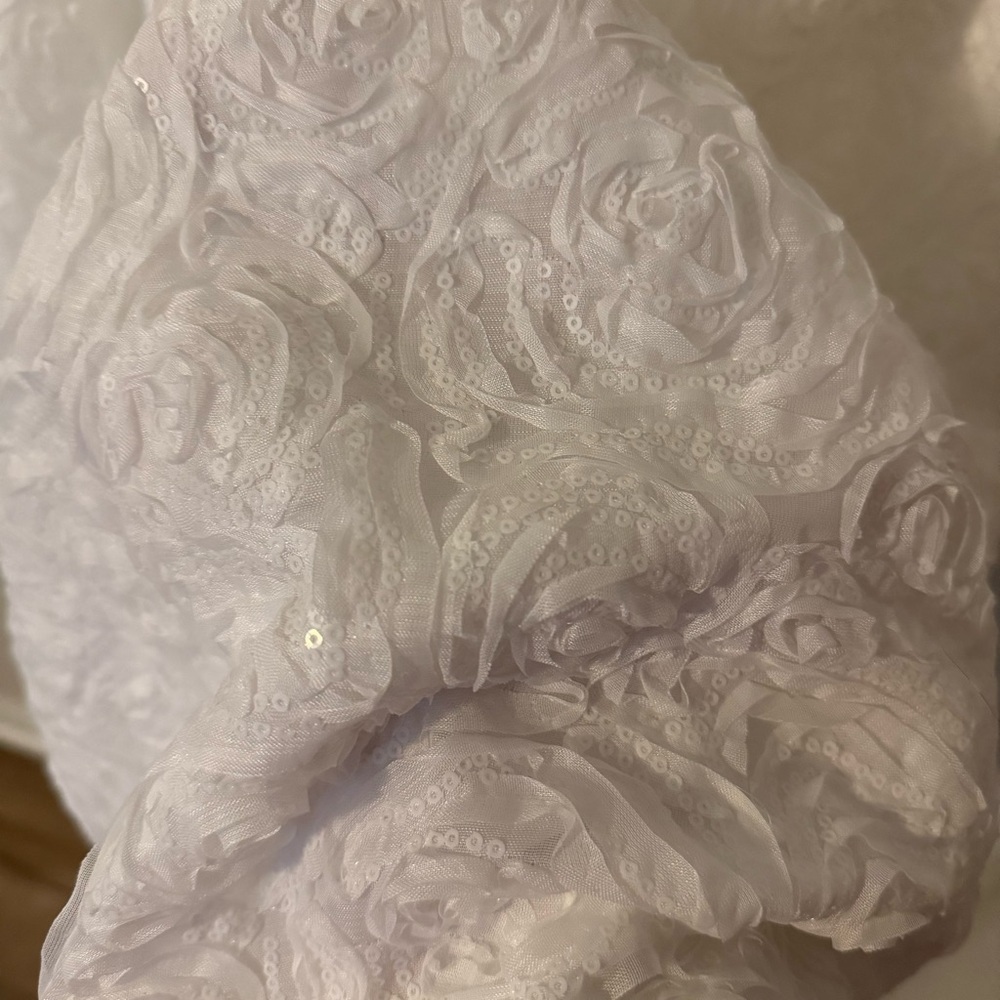 Anthropologie Endless Rose Sleeveless Sequin Bubble Mini Cocktail Bride Dress XL - Picture 6 of 12